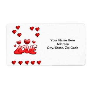 Valentine's Day Labels Vintage