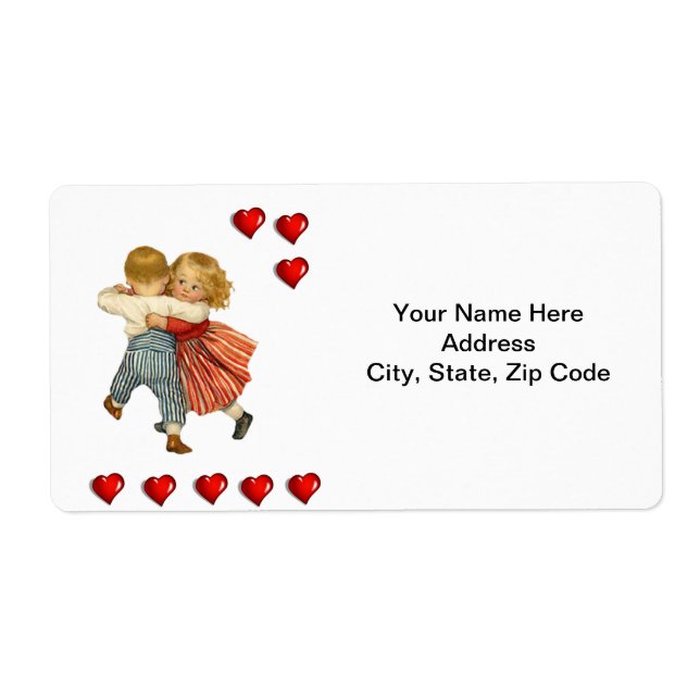 Valentine's Day Labels Vintage (Front)
