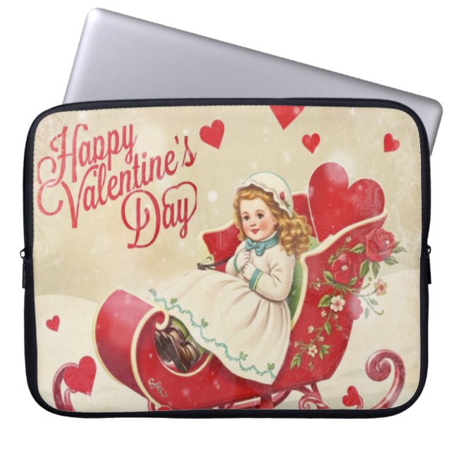 Valentine's day  laptop sleeve (Front)