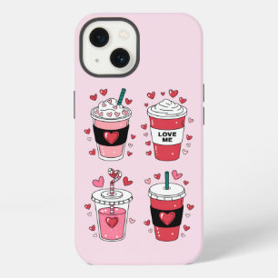 Valentines Day Latte Coffee Lover iPhone 13 Case