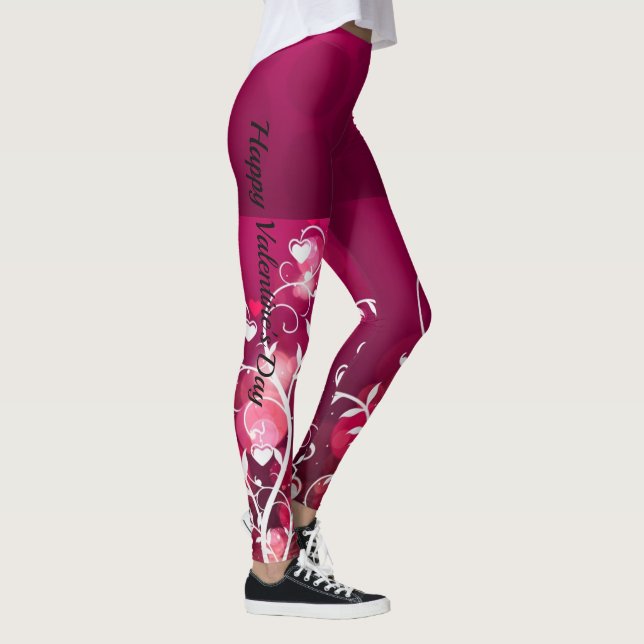 Valentine's Day Leggings Your Name Yoga Pants (Right)