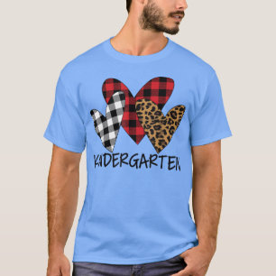 valentines day leopard kindergarten teacher Buffal T-Shirt
