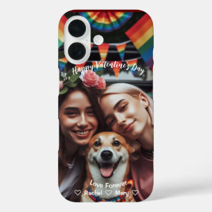 Valentines Day LGBTQIA2S+ Custom Photo iPhone 16 Case