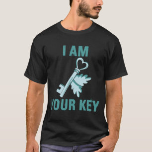Valentine's Day Lock and Key Men Women Husband Wif T-Shirt