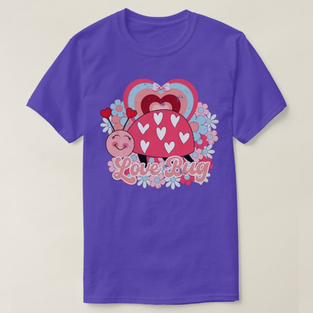 Valentines Day Love bug T-Shirt (Design Front)