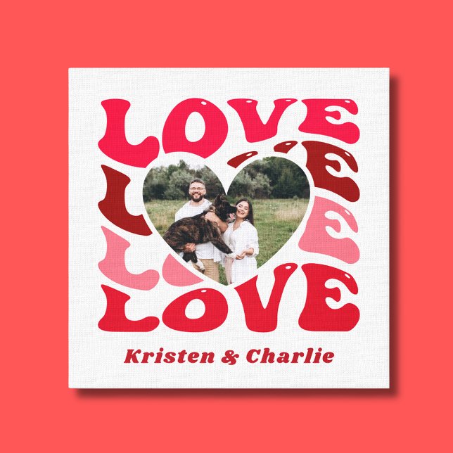 Valentine's Day Love Couple Custom Photo Canvas Print (Valentine's Day Love Couple Custom Photo Canvas Print
)