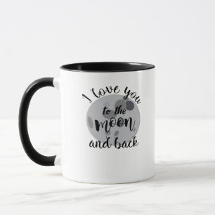 Valentines Day Love Couple I Love You To The Moon  Mug