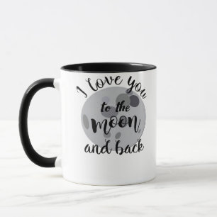 Valentines Day Love Couple I Love You To The Moon  Mug