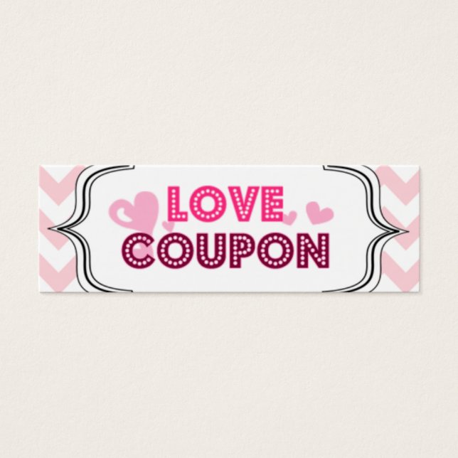 Valentine's Day Love Coupons (Front)
