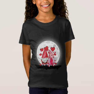 Valentine's Day Love Cute Gnome Holding Heart Funn T-Shirt
