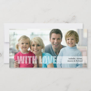Valentine's Day Love Family Photo Card