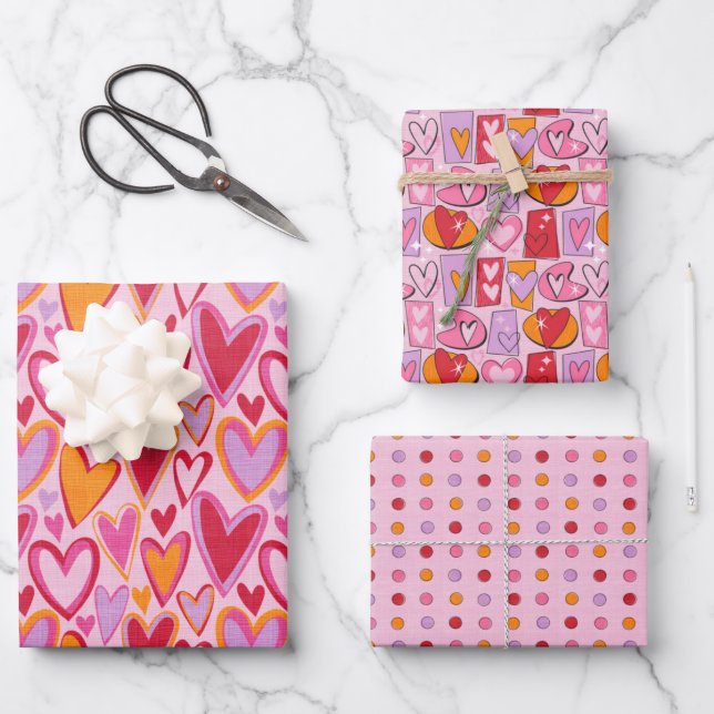 Valentine's Day / Love Gift Wrap Set (Front)