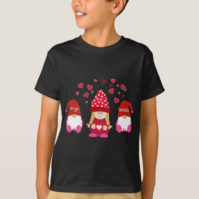 Valentine's Day Love Gnomes No Bounds Funny Leopar T-Shirt (Front)