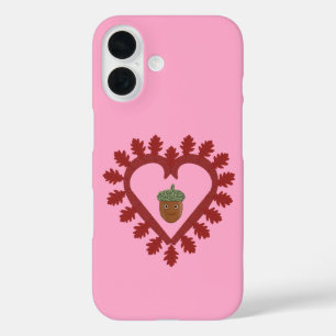 Valentines Day Love Heart Acorn iPhone 16 Case