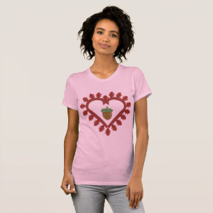 Valentines Day Love Heart Acorn T-Shirt