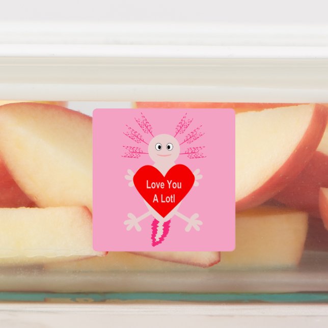 Valentines Day Love Heart Axolotl (Affixed)