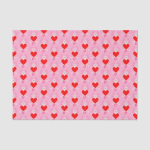 Valentines Day Love Heart Axolotl Tissue Paper