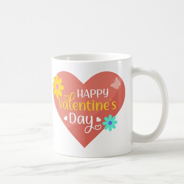 Valentine's Day, love, heart Coffee Mug (Right)