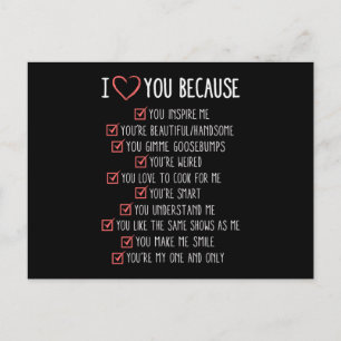 Valentine's Day Love Heart Couples Funny Gift Idea Postcard