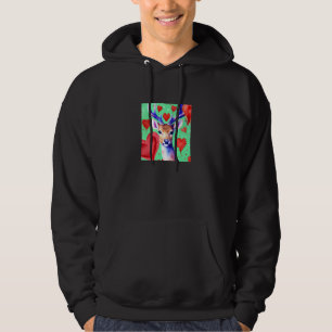 Valentine's Day Love Heart Cute Deer Girlfriend Fi Hoodie