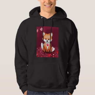 Valentine's Day Love Heart Fox Teddy Girlfriend Fi Hoodie