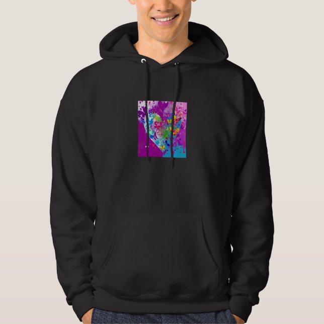 Valentine's Day Love Heart Girlfriend Fiancée Wife Hoodie (Front)