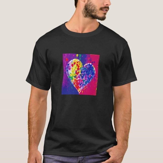 Valentine's Day Love Heart Girlfriend Fiancée Wife T-Shirt (Front)