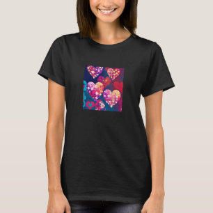 Valentine's Day Love Heart Girlfriend Fiancée Wife T-Shirt