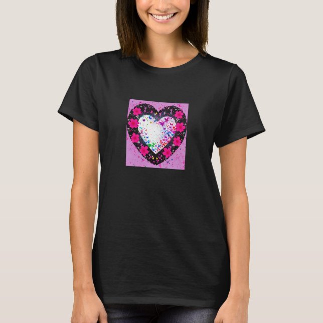 Valentine's Day Love Heart Girlfriend Fiancée Wife T-Shirt (Front)