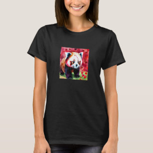 Valentine's Day Love Heart Red Panda Girlfriend Fi T-Shirt