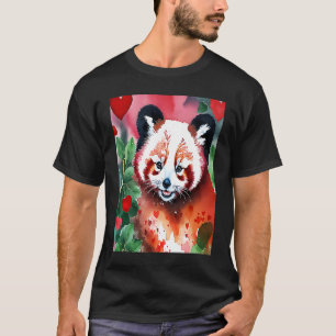 Valentine's Day Love Heart Red Panda Girlfriend Fi T-Shirt