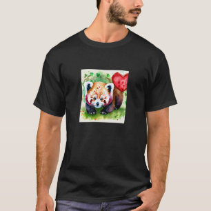 Valentine's Day Love Heart Red Panda Girlfriend Fi T-Shirt
