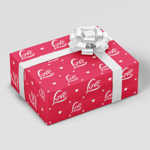 Valentines Day Love Heart Wrapping Paper