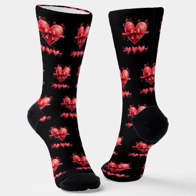 Valentine's Day Love & Hearts Collection ❤️ Socks (Angled)