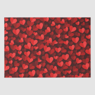 Valentine's Day Love Hearts Cute red and pink   Tissue Paper