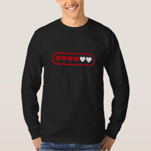 Valentine's Day Love Hearts Loading Graphic Design T-Shirt