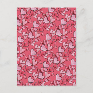Valentine's Day Love hearts Postcard