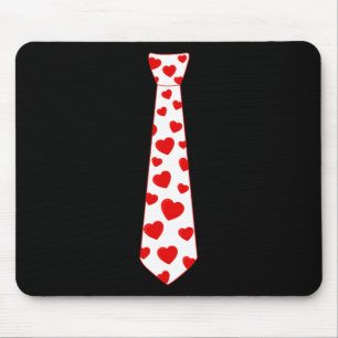 Valentines Day Love Hearts Tie Cute Boys Girls Kid Mouse Mat