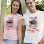 Valentine's Day Love it Cruising Together  T-Shirt<br><div class="desc">This design may be personalised in the area provided by changing the photo and/or text. Or it can be customised by clicking Personalise this Template and then choosing the click to customise further option and delete or change the colour of the background, add text, change the text colour or style,...</div>
