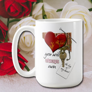 Valentine's Day Love Key to my Heart Coffee Mug