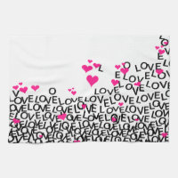 Valentine's Day Love Kitchen Towel