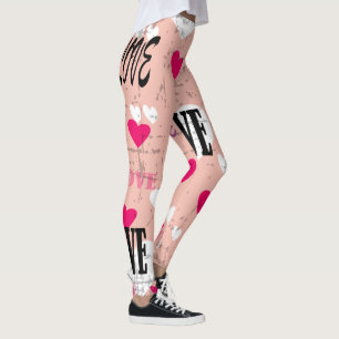 Valentine's Day Love Leggings