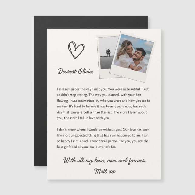 Valentine's Day Love Letter (Front/Back)