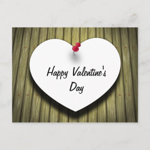 Valentine's Day Love Message Heart Holiday Postcar Postcard