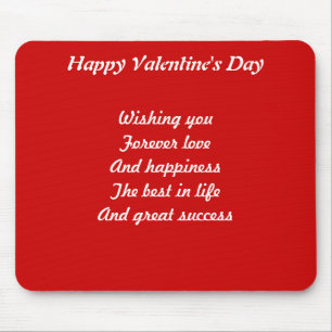 Valentine's day love mouse mat