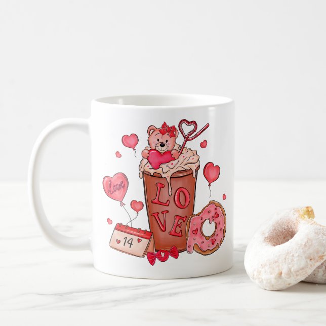 Valentine's Day Love Mug (With Donut)