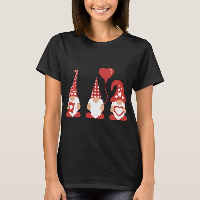 Valentines Day Love My Gnomie Gift for Couples or  T-Shirt (Front)