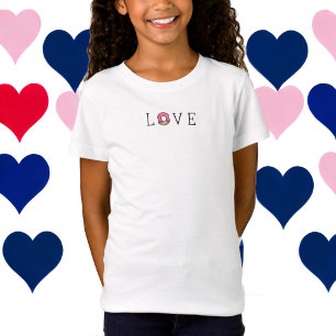 Valentine's Day Love Pink Doughnut Sprinkles T-Shirt