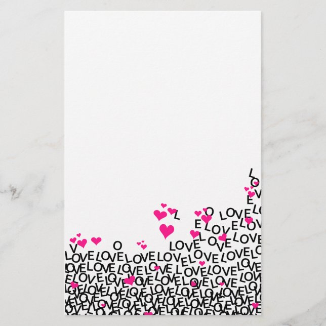 Valentine's Day Love Stationery (Front)