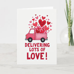 Valentines Day Love Truck Card